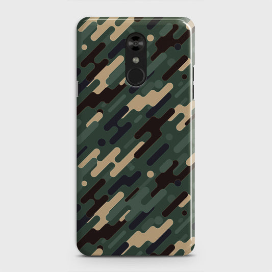LG Stylo 4 Cover - Camo Series 3 - Light Green Design - Matte Finish - Snap On Hard Case with LifeTime Colors Guarantee