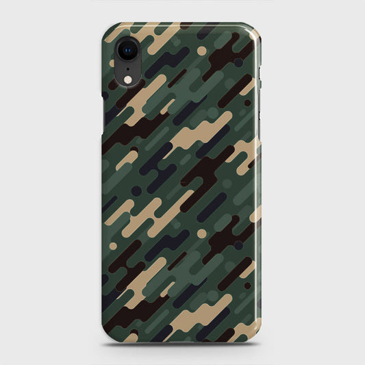 iPhone XR Cover - Camo Series 3 - Light Green Design - Matte Finish - Snap On Hard Case with LifeTime Colors Guarantee