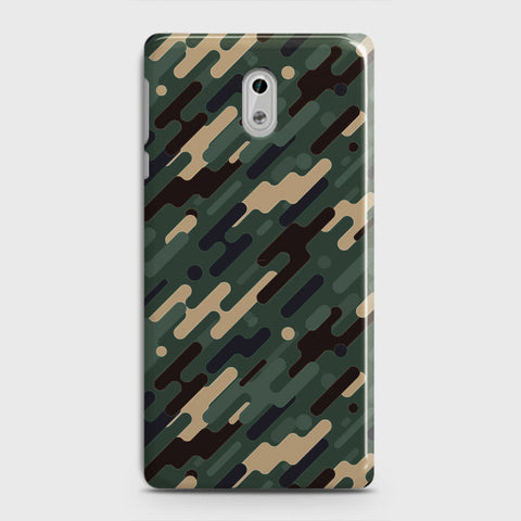 Nokia 3 Cover - Camo Series 3 - Light Green Design - Matte Finish - Snap On Hard Case with LifeTime Colors Guarantee
