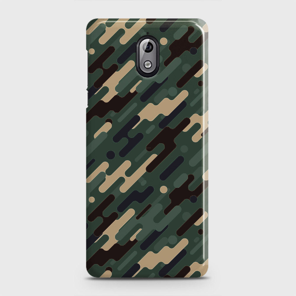 Nokia 3.1 Cover - Camo Series 3 - Light Green Design - Matte Finish - Snap On Hard Case with LifeTime Colors Guarantee