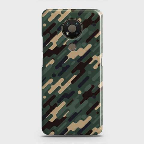 Nokia 3.4 Cover - Camo Series 3 - Light Green Design - Matte Finish - Snap On Hard Case with LifeTime Colors Guarantee