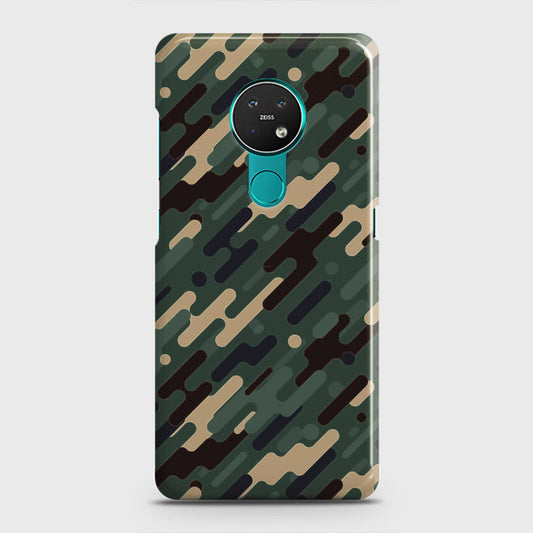 Nokia 6.2 Cover - Camo Series 3 - Light Green Design - Matte Finish - Snap On Hard Case with LifeTime Colors Guarantee