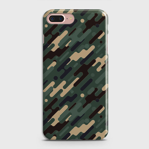 iPhone 8 Plus Cover - Camo Series 3 - Light Green Design - Matte Finish - Snap On Hard Case with LifeTime Colors Guarantee