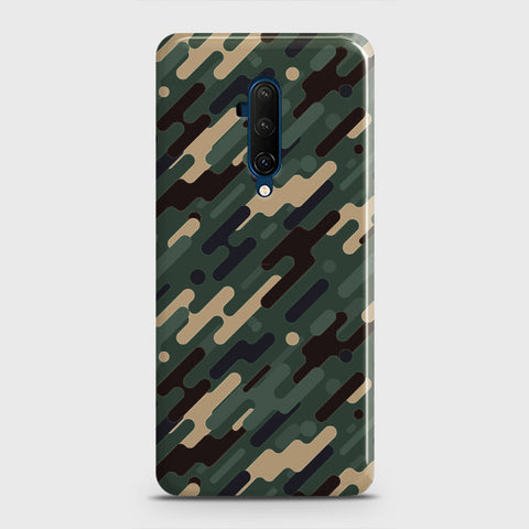 OnePlus 7T Pro  Cover - Camo Series 3 - Light Green Design - Matte Finish - Snap On Hard Case with LifeTime Colors Guarantee