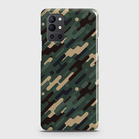 OnePlus 9R  Cover - Camo Series 3 - Light Green Design - Matte Finish - Snap On Hard Case with LifeTime Colors Guarantee
