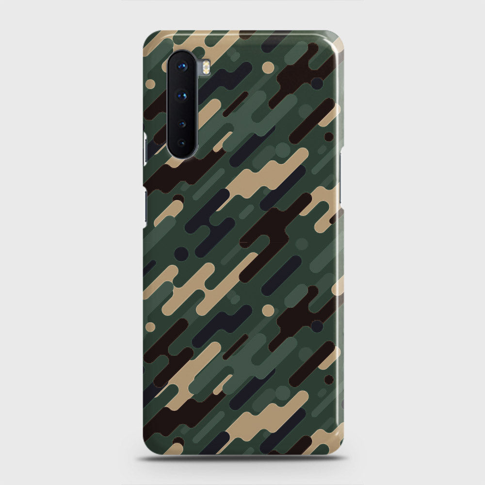 OnePlus Nord  Cover - Camo Series 3 - Light Green Design - Matte Finish - Snap On Hard Case with LifeTime Colors Guarantee