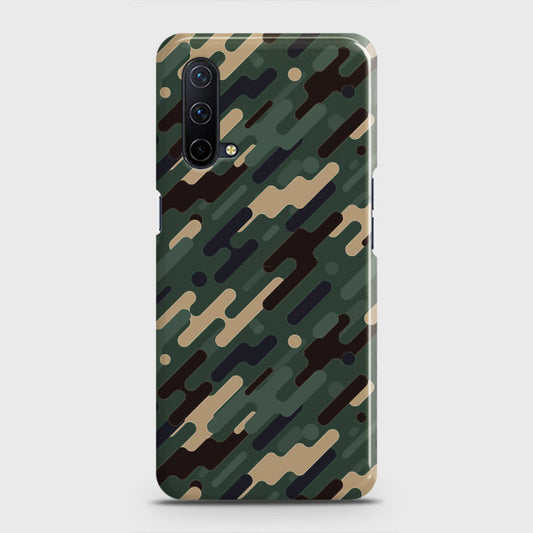 OnePlus Nord CE 5G  Cover - Camo Series 3 - Light Green Design - Matte Finish - Snap On Hard Case with LifeTime Colors Guarantee