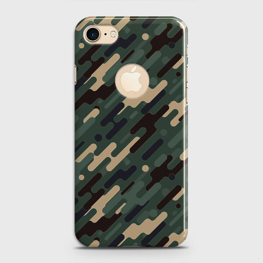 iPhone 7 Cover - Camo Series 3 - Light Green Design - Matte Finish - Snap On Hard Case with LifeTime Colors Guarantee