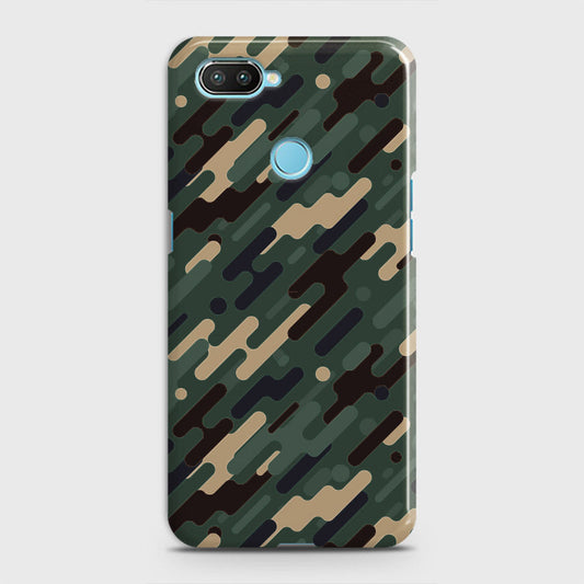 Oppo A5 with Sensor Cut Cover - Camo Series 3 - Light Green Design - Matte Finish - Snap On Hard Case with LifeTime Colors Guarantee