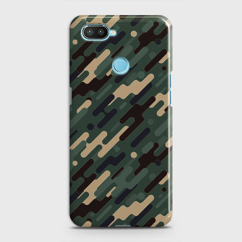 Oppo A5 with Sensor Cut Cover - Camo Series 3 - Light Green Design - Matte Finish - Snap On Hard Case with LifeTime Colors Guarantee