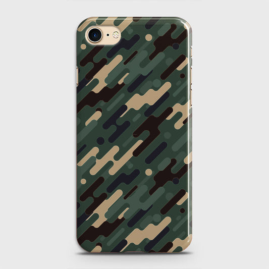 iPhone 7 Cover - Camo Series 3 - Light Green Design - Matte Finish - Snap On Hard Case with LifeTime Colors Guarantee