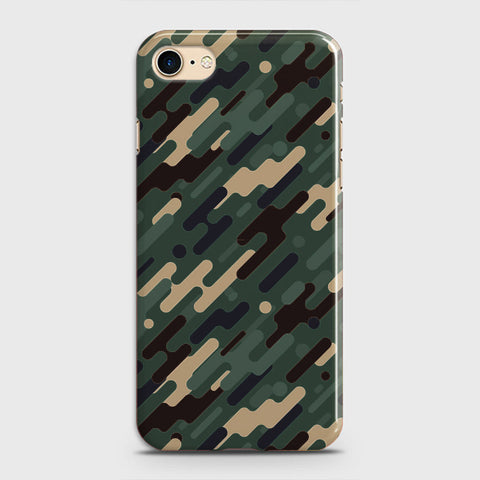 iPhone 7 Cover - Camo Series 3 - Light Green Design - Matte Finish - Snap On Hard Case with LifeTime Colors Guarantee