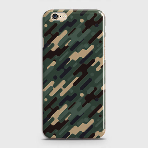 iPhone 6 Plus Cover - Camo Series 3 - Light Green Design - Matte Finish - Snap On Hard Case with LifeTime Colors Guarantee