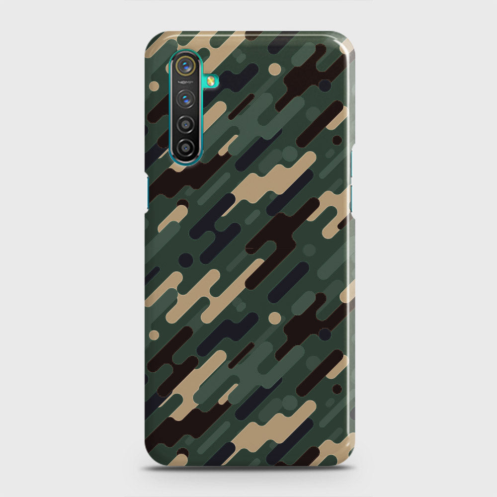 Realme 6 Cover - Camo Series 3 - Light Green Design - Matte Finish - Snap On Hard Case with LifeTime Colors Guarantee
