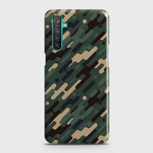 Realme 6 Pro Cover - Camo Series 3 - Light Green Design - Matte Finish - Snap On Hard Case with LifeTime Colors Guarantee