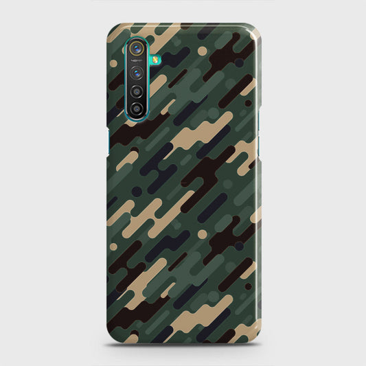 Realme 6i Cover - Camo Series 3 - Light Green Design - Matte Finish - Snap On Hard Case with LifeTime Colors Guarantee