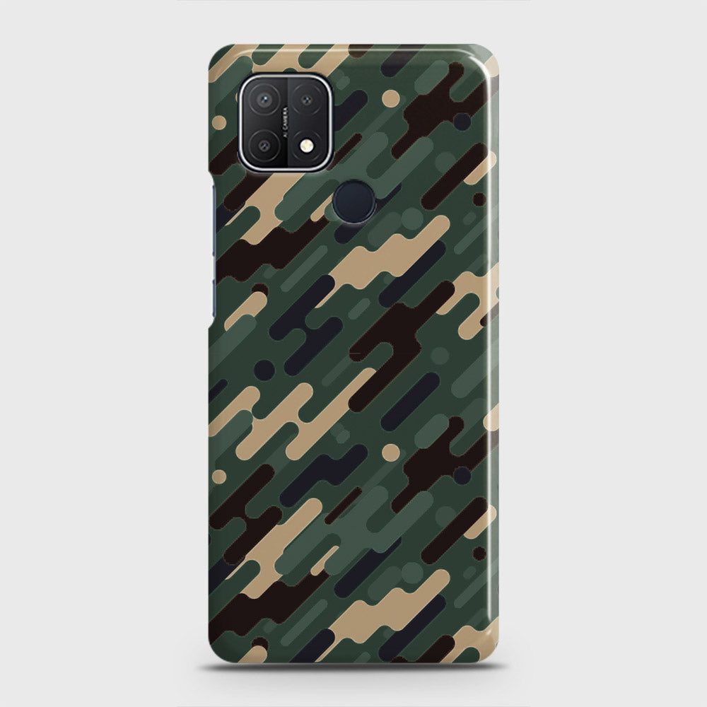 Realme C25 Cover - Camo Series 3 - Light Green Design - Matte Finish - Snap On Hard Case with LifeTime Colors Guarantee