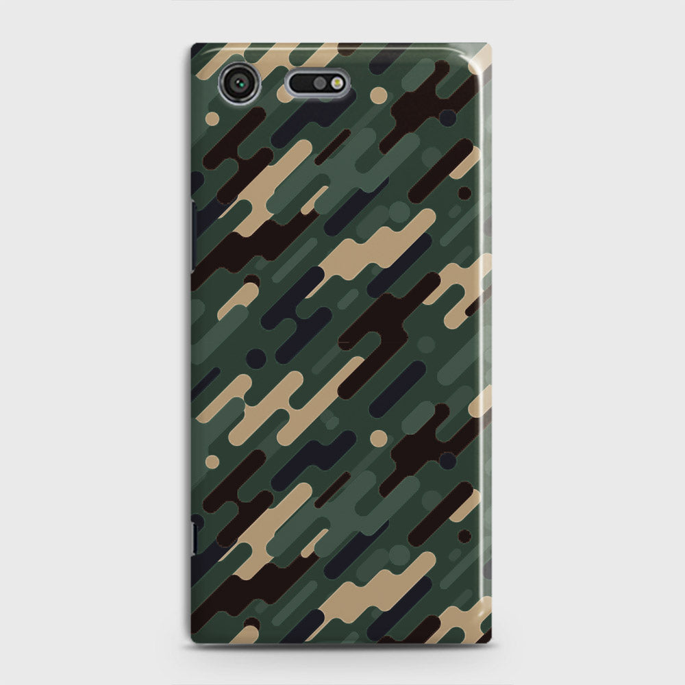 Sony Xperia XZ Premium Cover - Camo Series 3 - Light Green Design - Matte Finish - Snap On Hard Case with LifeTime Colors Guarantee