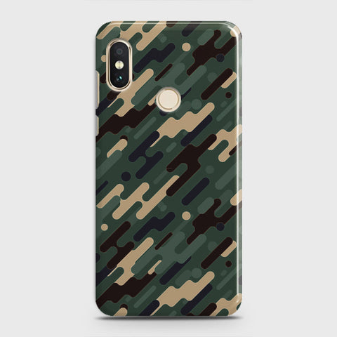 Xiaomi Mi 8 Cover - Camo Series 3 - Light Green Design - Matte Finish - Snap On Hard Case with LifeTime Colors Guarantee