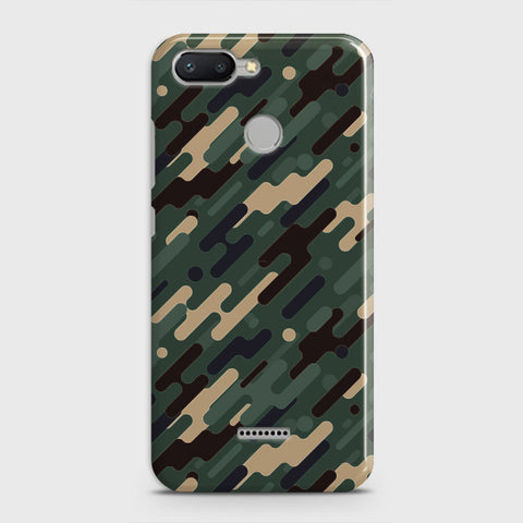 Xiaomi Redmi 6 Cover - Camo Series 3 - Light Green Design - Matte Finish - Snap On Hard Case with LifeTime Colors Guarantee