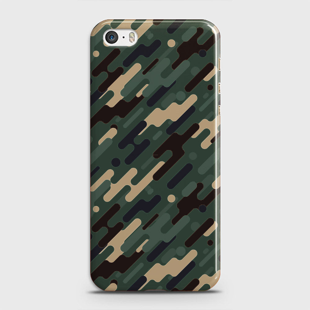 iPhone 5s Cover - Camo Series 3 - Light Green Design - Matte Finish - Snap On Hard Case with LifeTime Colors Guarantee