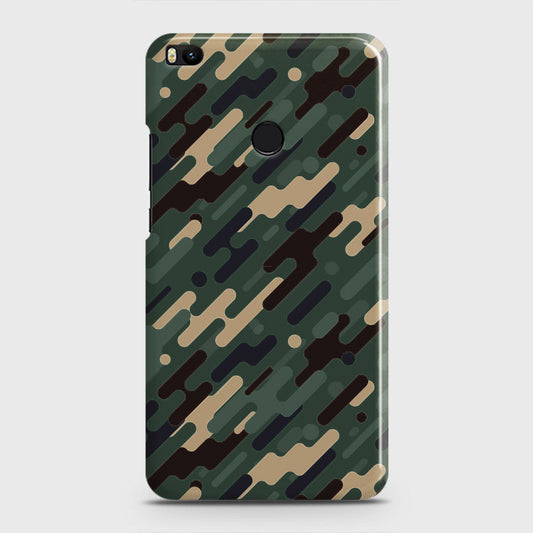 Xiaomi Mi Max 2 Cover - Camo Series 3 - Light Green Design - Matte Finish - Snap On Hard Case with LifeTime Colors Guarantee