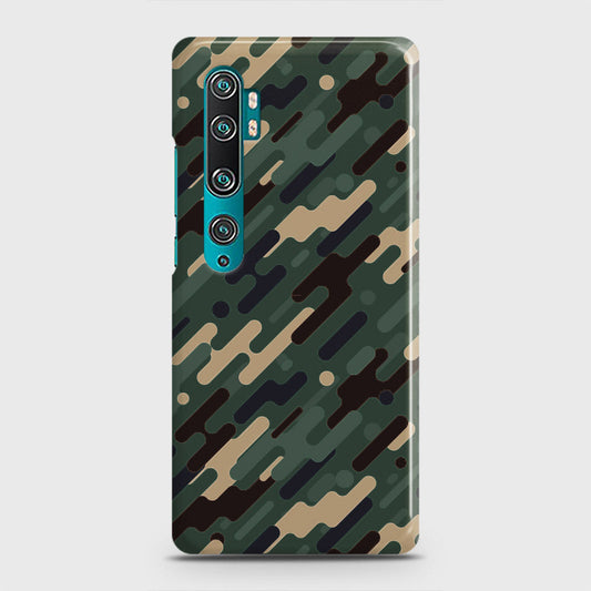 Xiaomi Mi Note 10 Pro Cover - Camo Series 3 - Light Green Design - Matte Finish - Snap On Hard Case with LifeTime Colors Guarantee