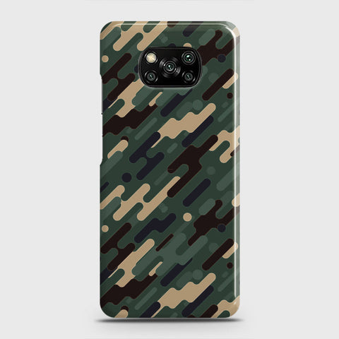 Xiaomi Poco X3 Cover - Camo Series 3 - Light Green Design - Matte Finish - Snap On Hard Case with LifeTime Colors Guarantee