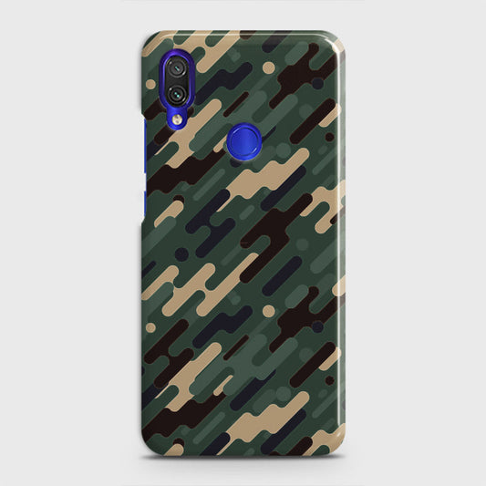 Xiaomi Redmi 7 Cover - Camo Series 3 - Light Green Design - Matte Finish - Snap On Hard Case with LifeTime Colors Guarantee