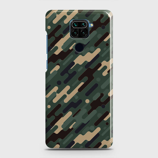 Xiaomi Redmi Note 9 Cover - Camo Series 3 - Light Green Design - Matte Finish - Snap On Hard Case with LifeTime Colors Guarantee