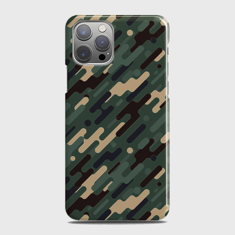 iPhone 12 Pro Max Cover - Camo Series 3 - Light Green Design - Matte Finish - Snap On Hard Case with LifeTime Colors Guarantee