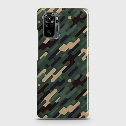 Xiaomi Redmi Note 10 Pro Cover - Camo Series 3 - Light Green Design - Matte Finish - Snap On Hard Case with LifeTime Colors Guarantee