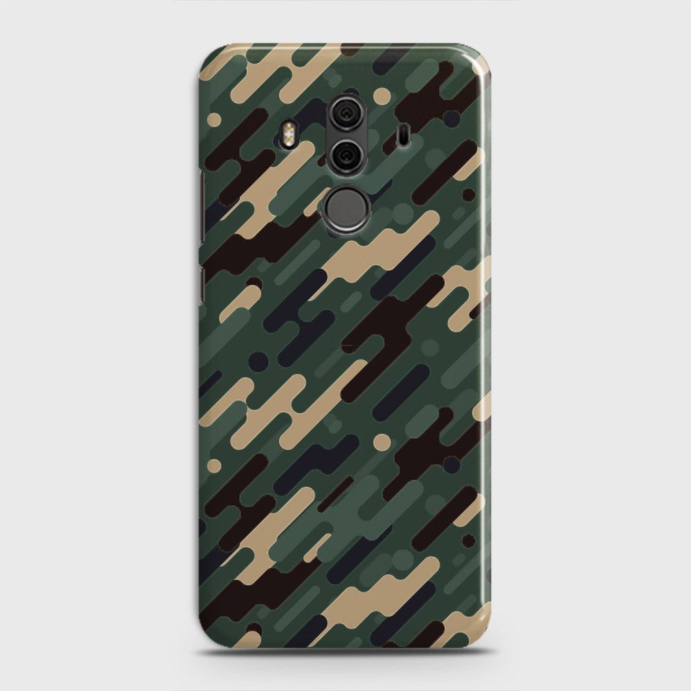 Huawei Mate 10 Pro Cover - Camo Series 3 - Light Green Design - Matte Finish - Snap On Hard Case with LifeTime Colors Guarantee