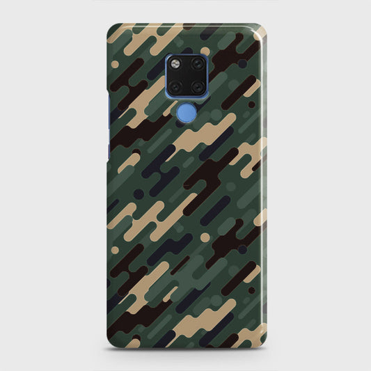 Huawei Mate 20 Cover - Camo Series 3 - Light Green Design - Matte Finish - Snap On Hard Case with LifeTime Colors Guarantee