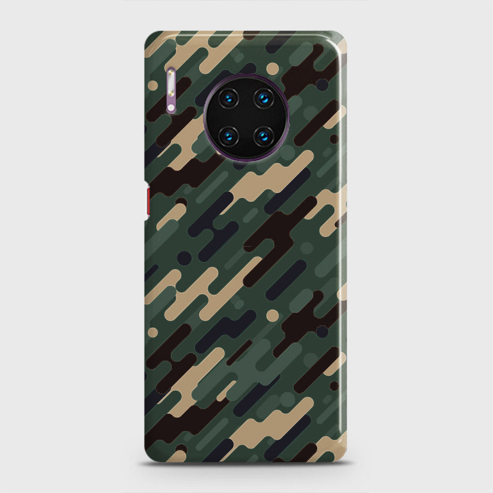 Huawei Mate 30 Pro Cover - Camo Series 3 - Light Green Design - Matte Finish - Snap On Hard Case with LifeTime Colors Guarantee