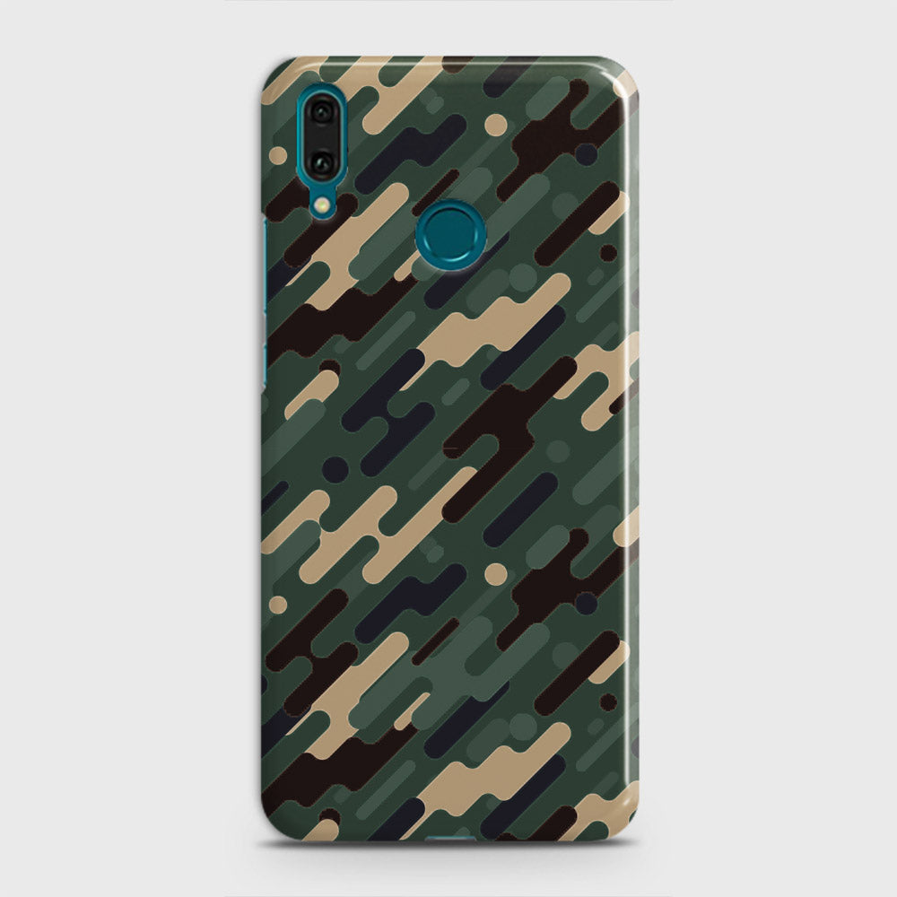 Huawei P Smart Plus Cover - Camo Series 3 - Light Green Design - Matte Finish - Snap On Hard Case with LifeTime Colors Guarantee
