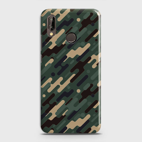 Huawei P20 Lite Cover - Camo Series 3 - Light Green Design - Matte Finish - Snap On Hard Case with LifeTime Colors Guarantee