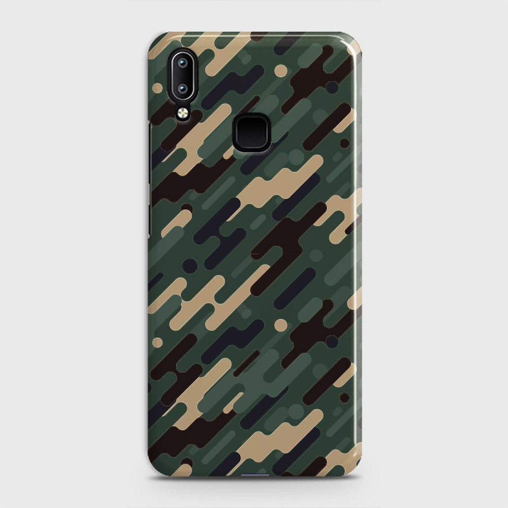 Vivo V11 Cover - Camo Series 3 - Light Green Design - Matte Finish - Snap On Hard Case with LifeTime Colors Guarantee