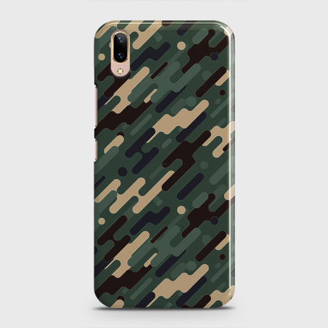 Vivo V11 Pro Cover - Camo Series 3 - Light Green Design - Matte Finish - Snap On Hard Case with LifeTime Colors Guarantee