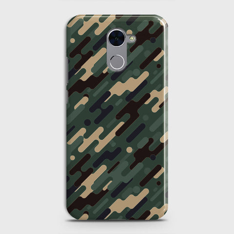 Huawei Y7 Prime  Cover - Camo Series 3 - Light Green Design - Matte Finish - Snap On Hard Case with LifeTime Colors Guarantee