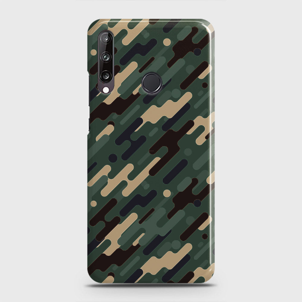 Huawei Y7p  Cover - Camo Series 3 - Light Green Design - Matte Finish - Snap On Hard Case with LifeTime Colors Guarantee