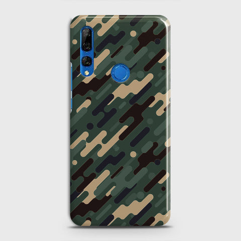 Huawei Y9 Prime 2019 Cover - Camo Series 3 - Light Green Design - Matte Finish - Snap On Hard Case with LifeTime Colors Guarantee