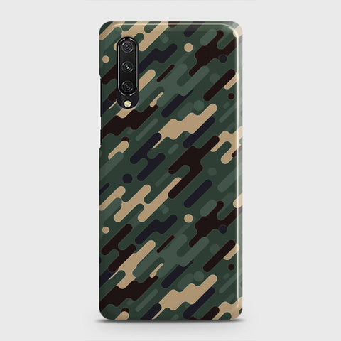 Huawei Y9s Cover - Camo Series 3 - Light Green Design - Matte Finish - Snap On Hard Case with LifeTime Colors Guarantee