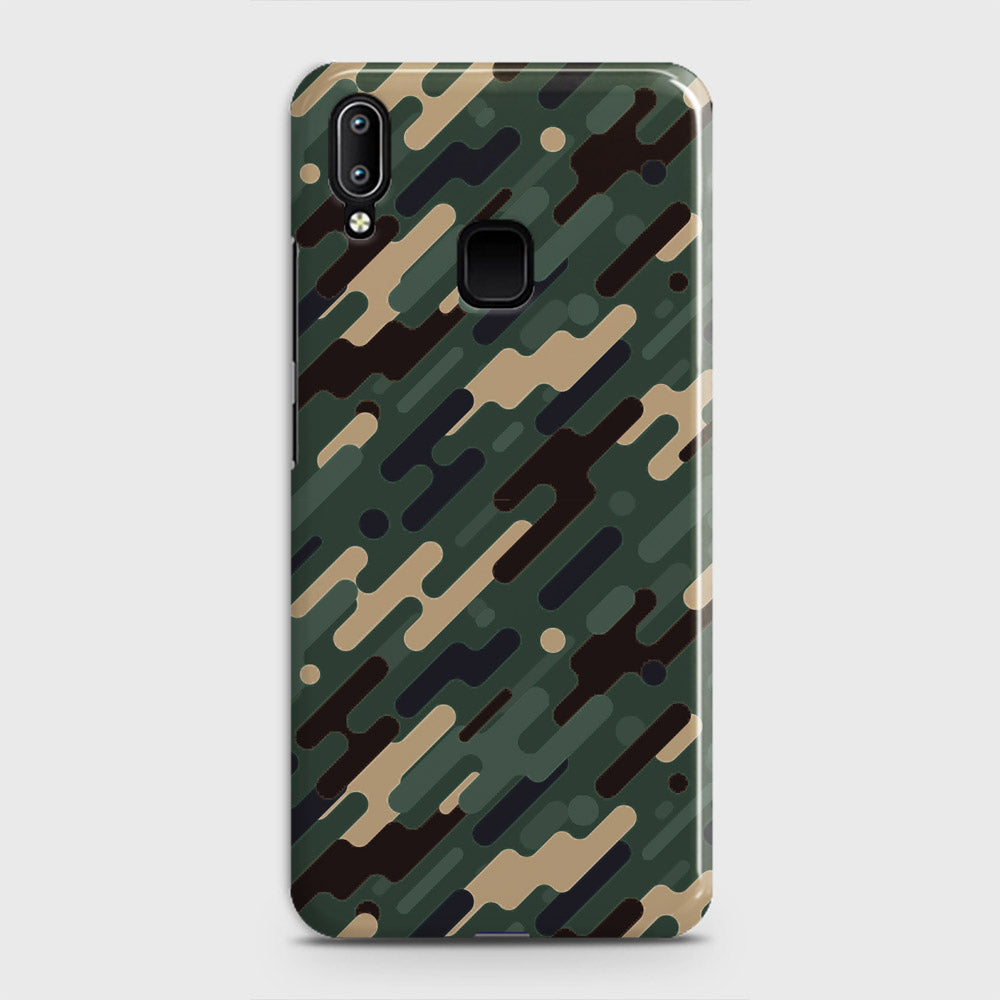 Vivo Y95 Cover - Camo Series 3 - Light Green Design - Matte Finish - Snap On Hard Case with LifeTime Colors Guarantee