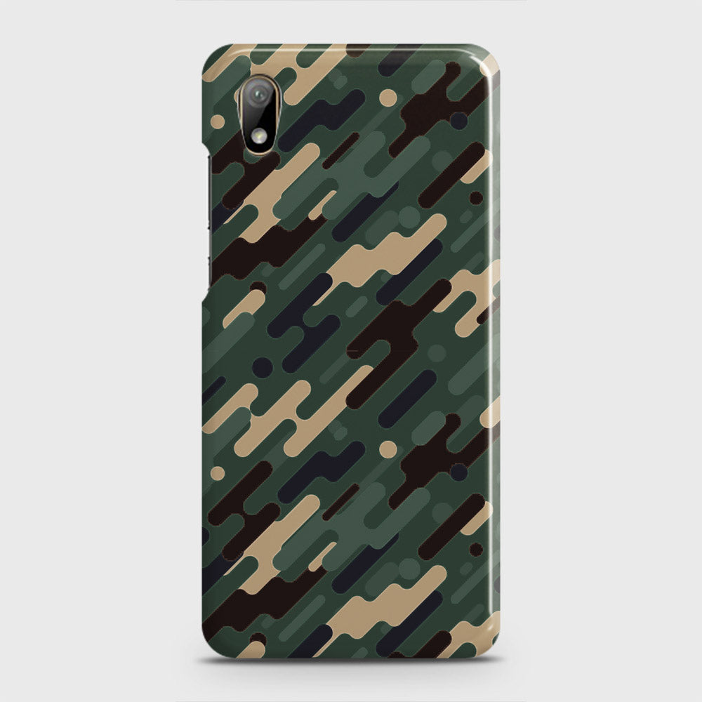 Honor 8S 2020 Cover - Camo Series 3 - Light Green Design - Matte Finish - Snap On Hard Case with LifeTime Colors Guarantee