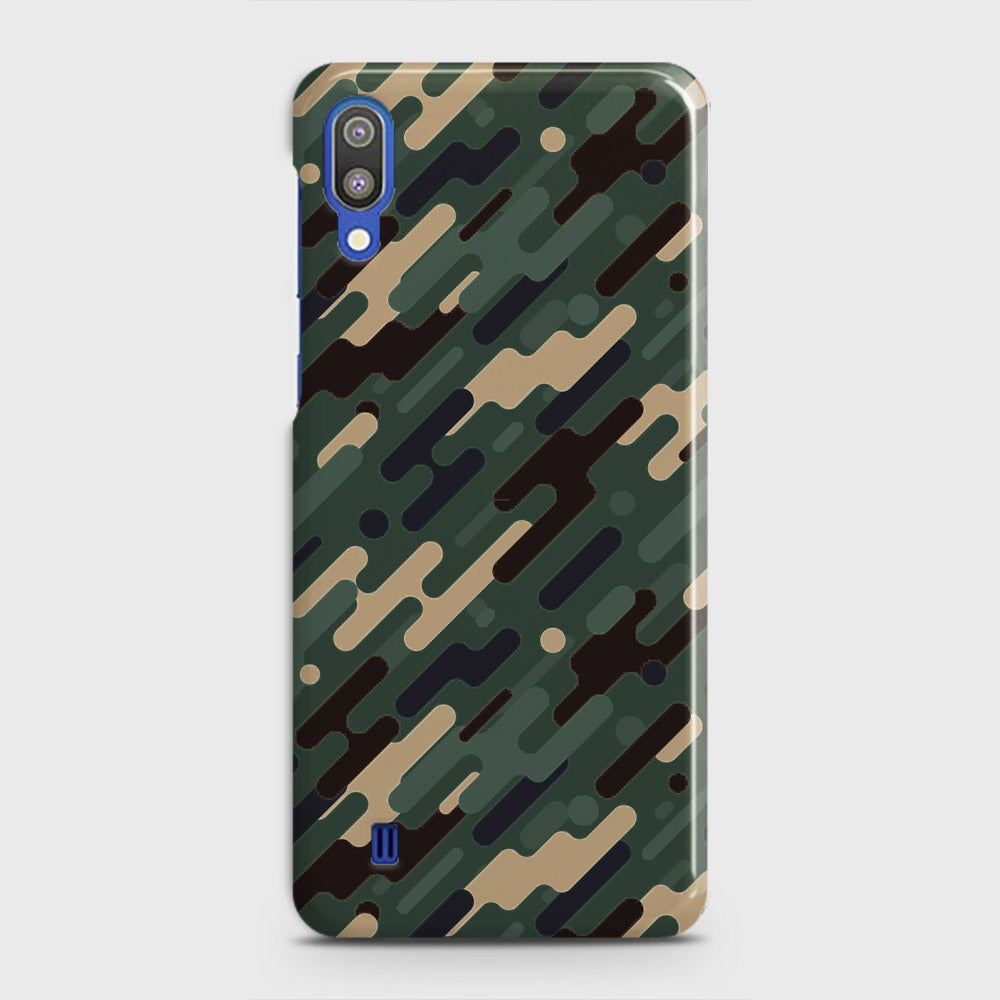 Samsung Galaxy M10 Cover - Camo Series 3 - Light Green Design - Matte Finish - Snap On Hard Case with LifeTime Colors Guarantee
