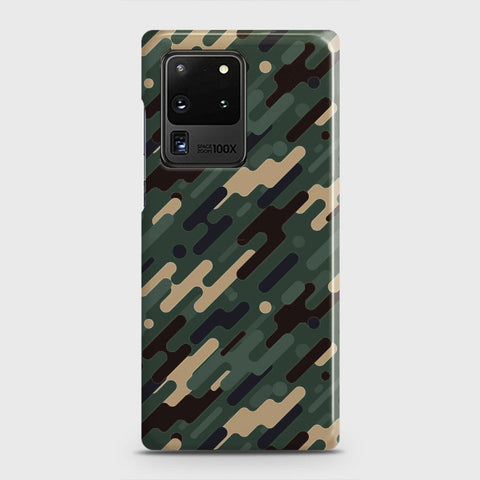 Samsung Galaxy S20 Ultra Cover - Camo Series 3 - Light Green Design - Matte Finish - Snap On Hard Case with LifeTime Colors Guarantee