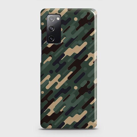 Samsung Galaxy S20 FE Cover - Camo Series 3 - Light Green Design - Matte Finish - Snap On Hard Case with LifeTime Colors Guarantee
