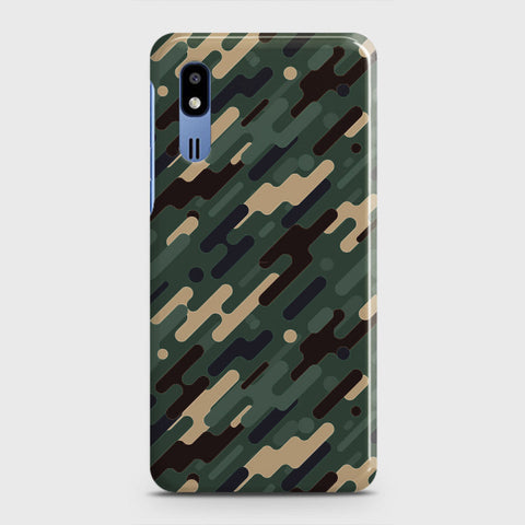 Samsung Galaxy A2 Core Cover - Camo Series 3 - Light Green Design - Matte Finish - Snap On Hard Case with LifeTime Colors Guarantee