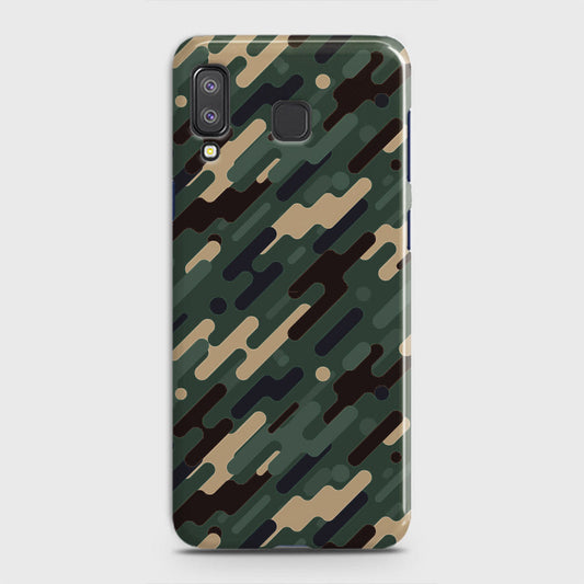 Samsung Galaxy A8 Star Cover - Camo Series 3 - Light Green Design - Matte Finish - Snap On Hard Case with LifeTime Colors Guarantee